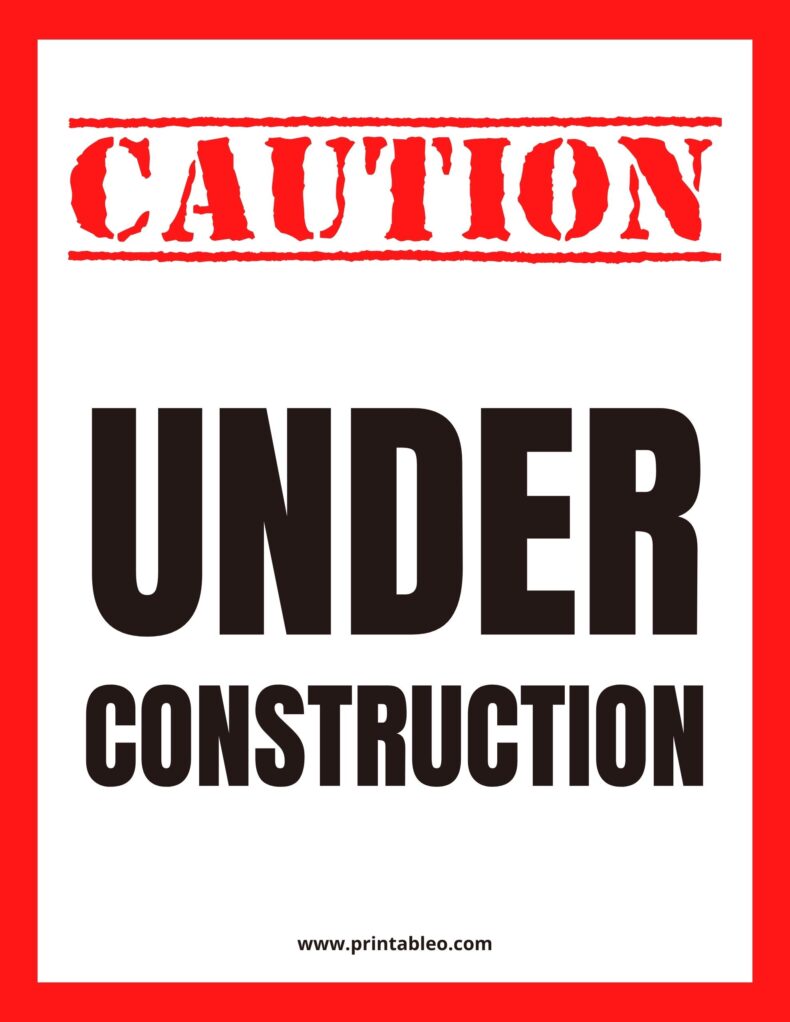 Building Under Construction Sign
