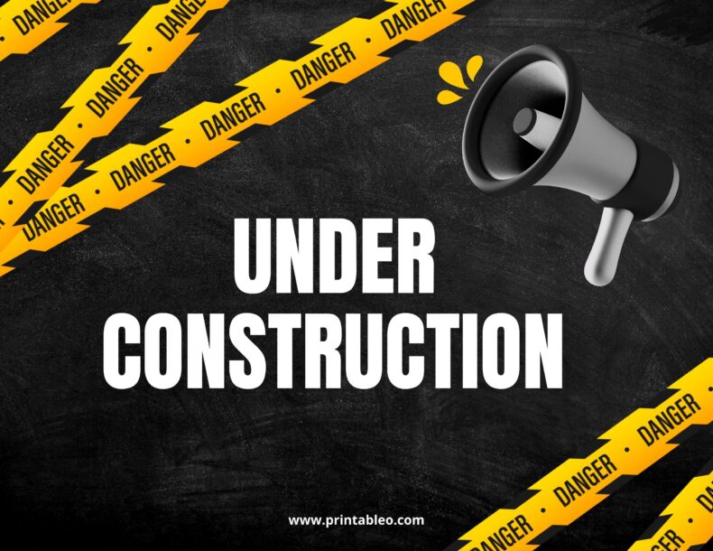 Cute Under Construction Sign