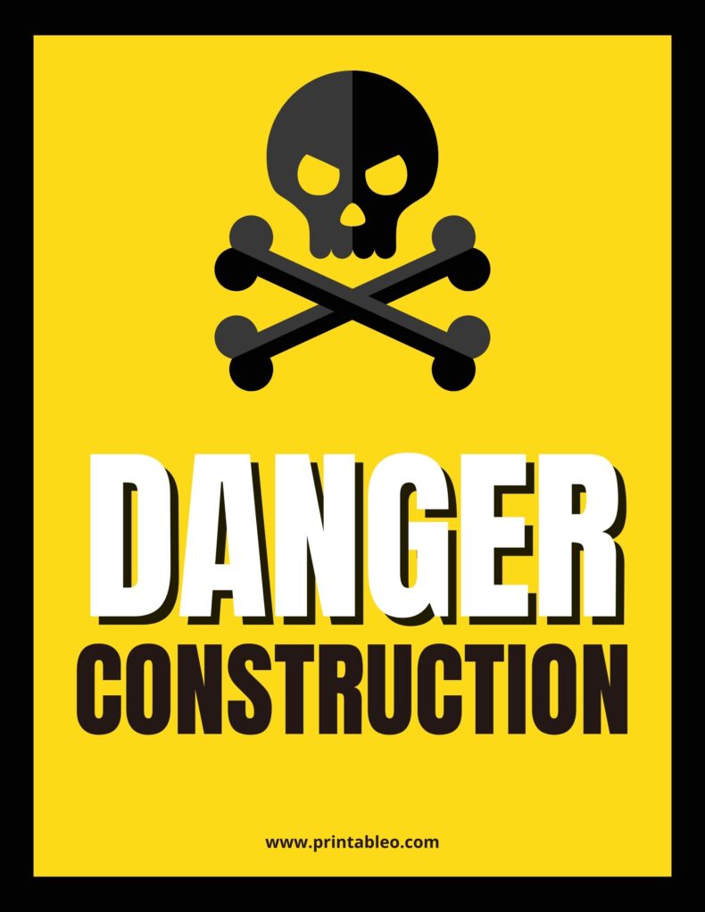 Danger Construction Sign