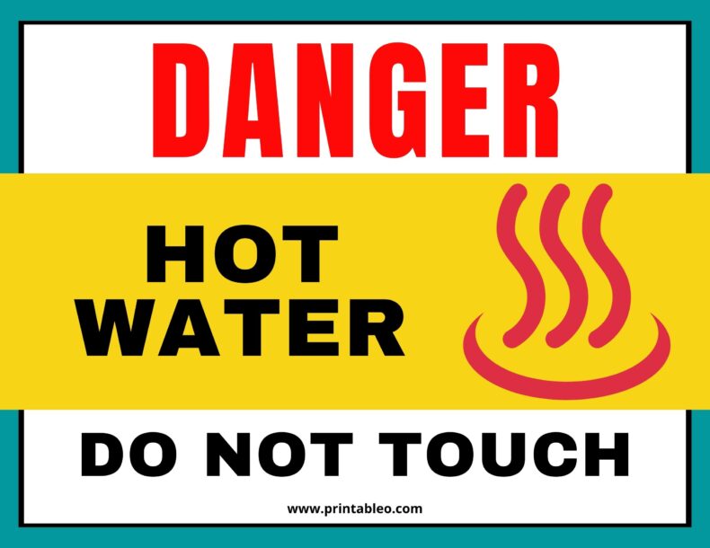 Danger Sign Hot Water PDF