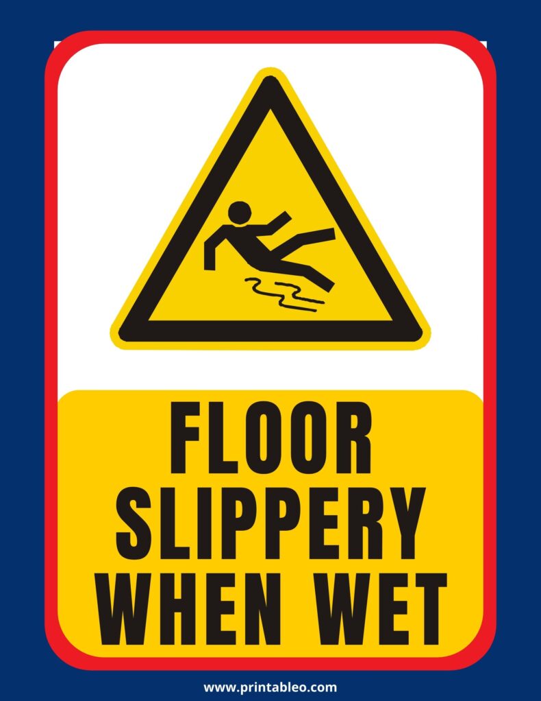 Floor Slippery When Wet