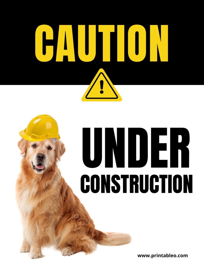 Funny Under Construction Sign