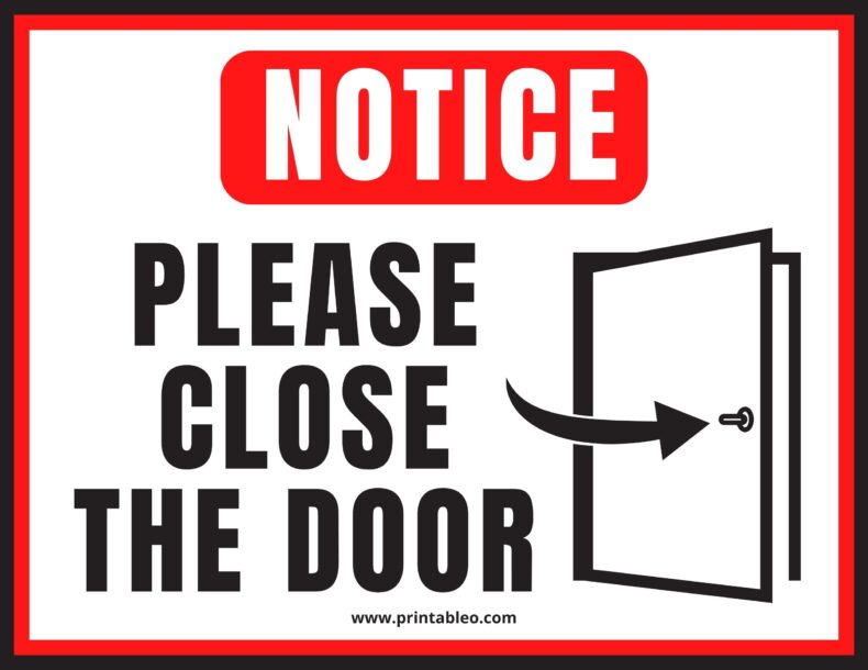 Available Door Sign Printable