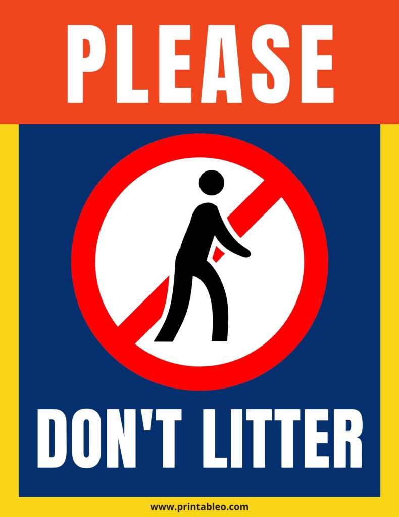 Please Don_t Litter Sign