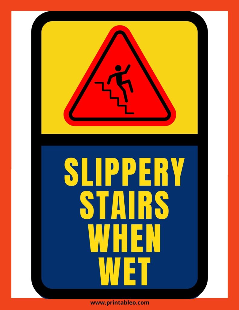 Slippery Stairs When Wet