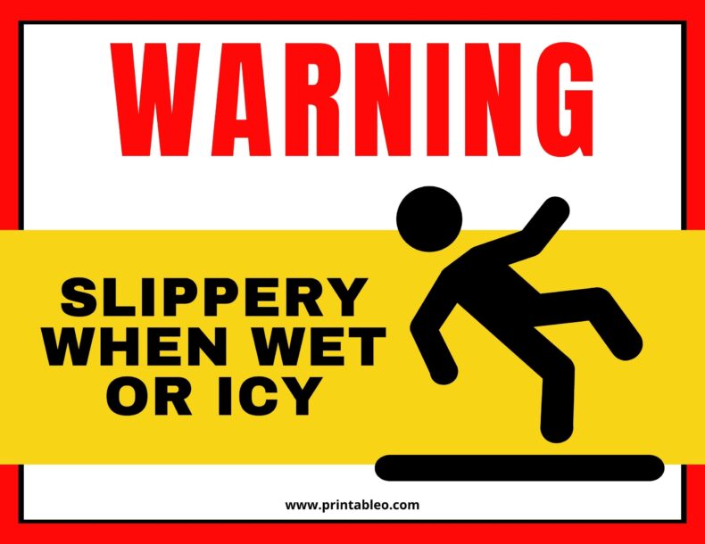 Slippery When Wet Or Icy