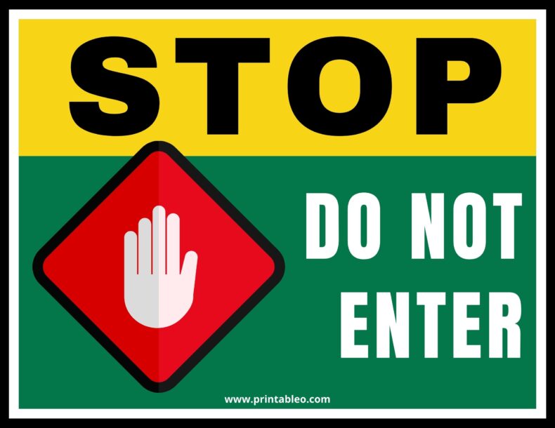Stop Do Not Enter Sign Download