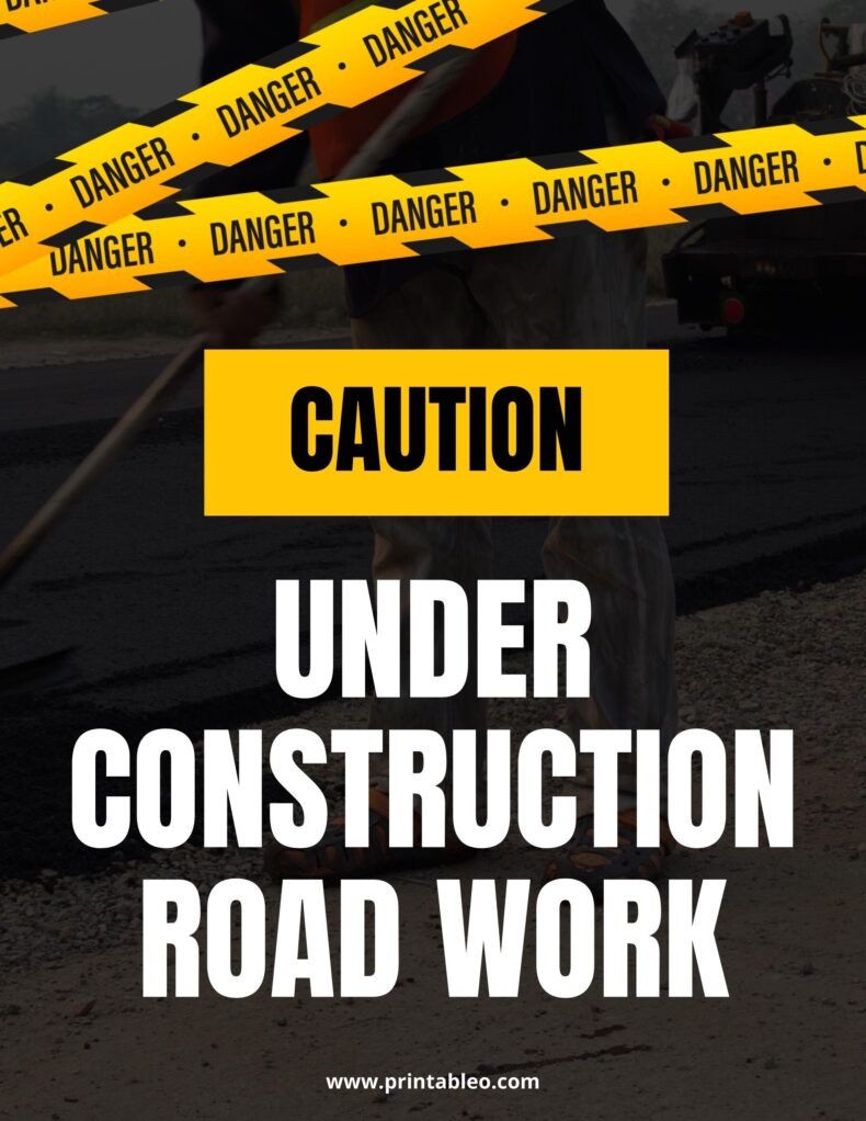 Under Construction Road Work