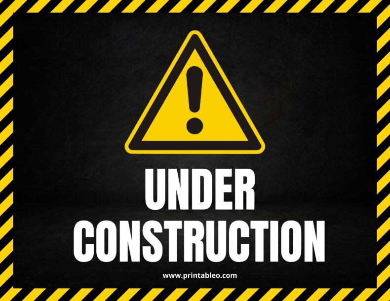 printable construction signs