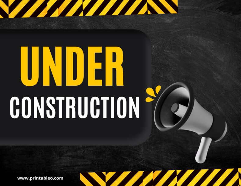 Under Construction Sign Printable