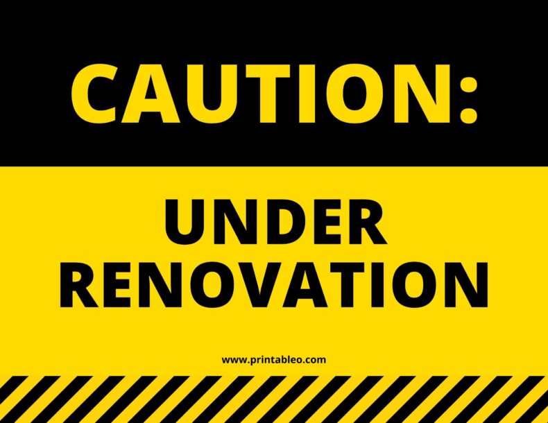 Under Renovation Sign