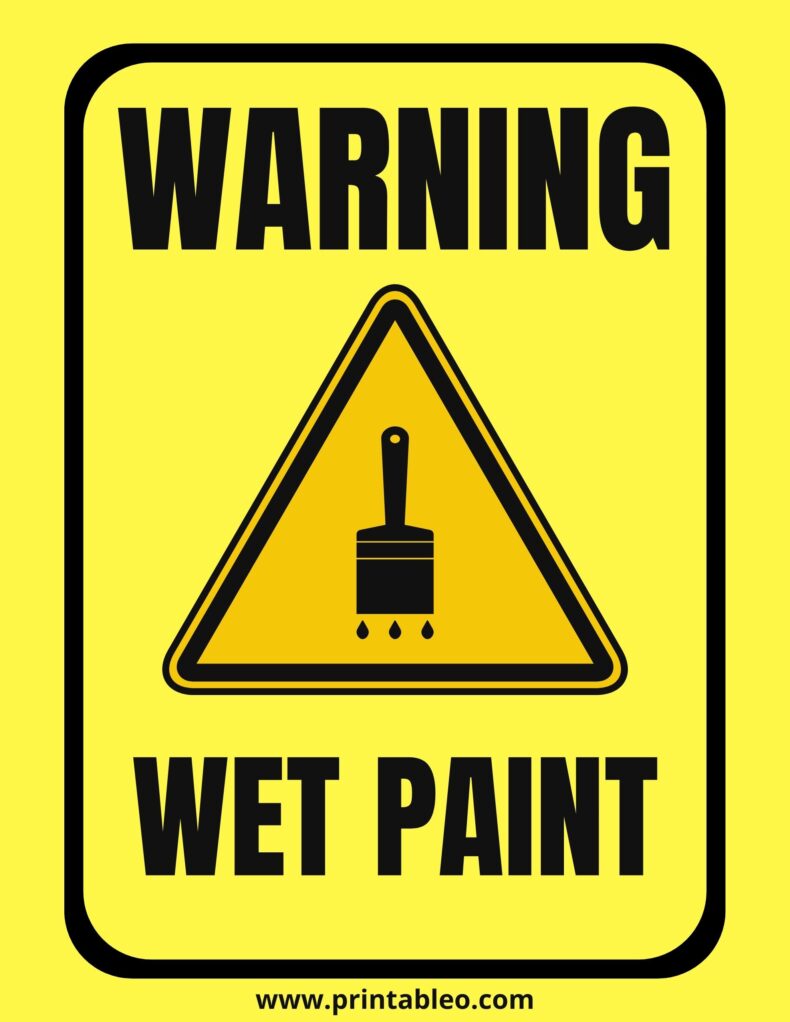 Warning Wet Paint