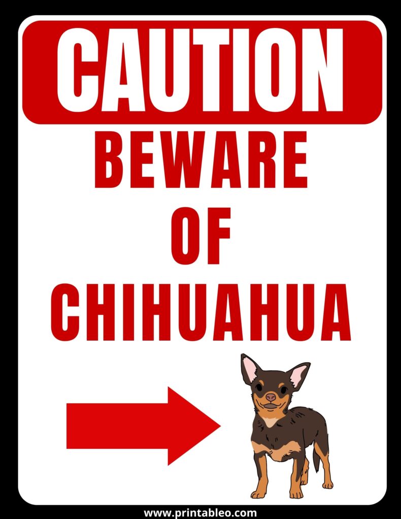 Beware Of Chihuahua Sign