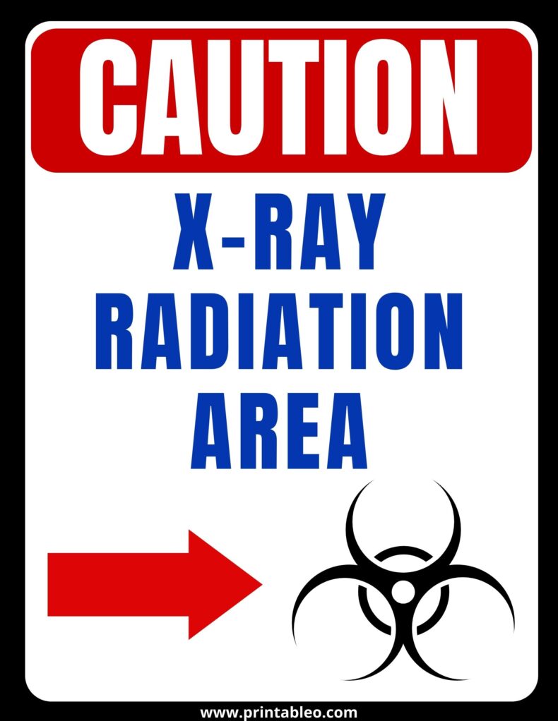 Caution Sign Radiation Area