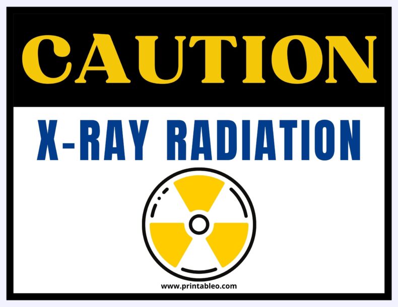 Caution Sign X-Ray Radiation