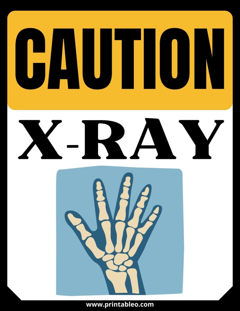 Caution X Ray Sign