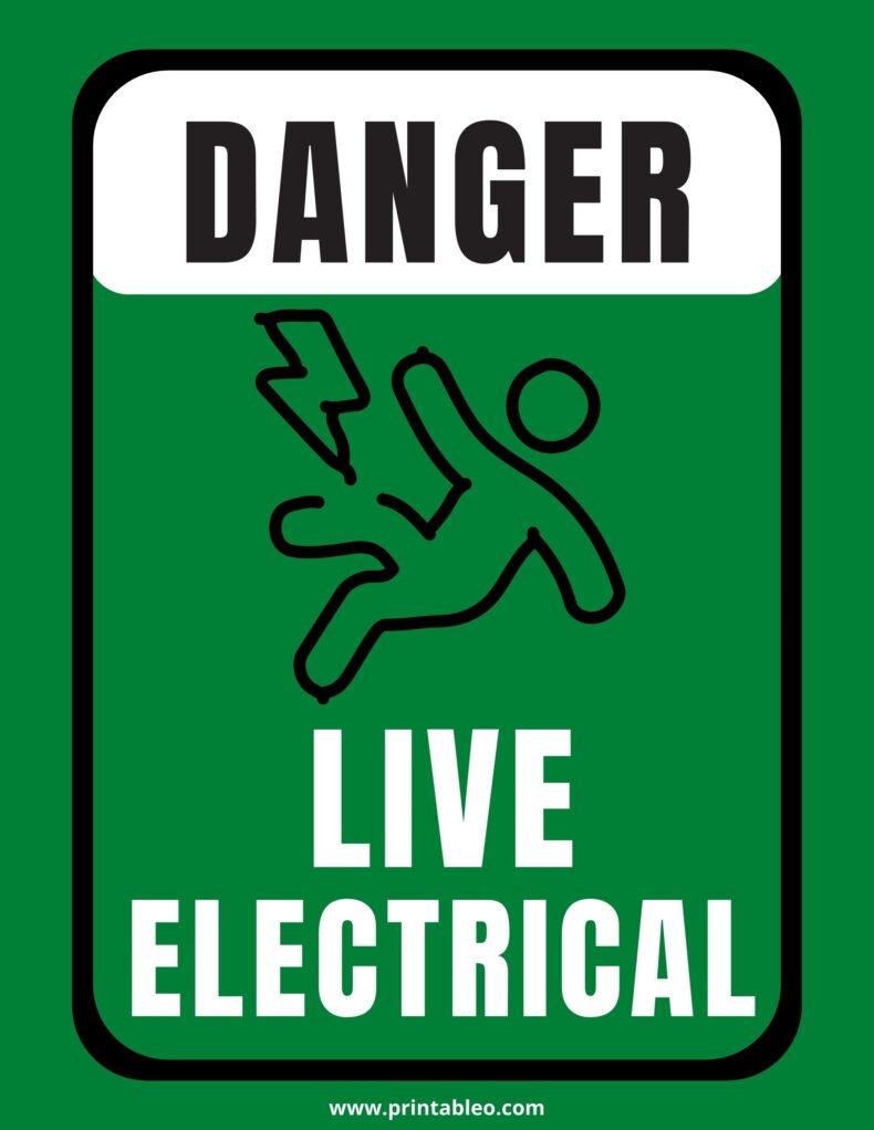 Danger Live Electrical Sign