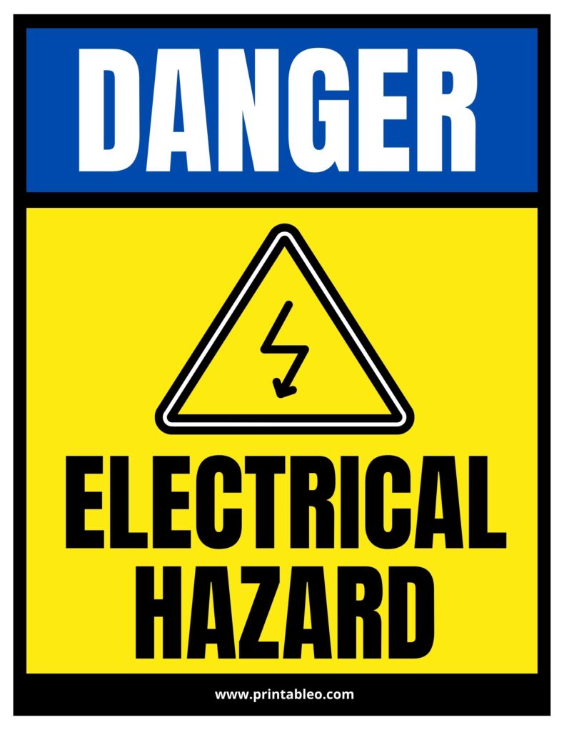 Danger Sign For Electrical Hazard