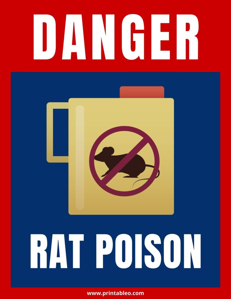 Danger Sign Rat Poison