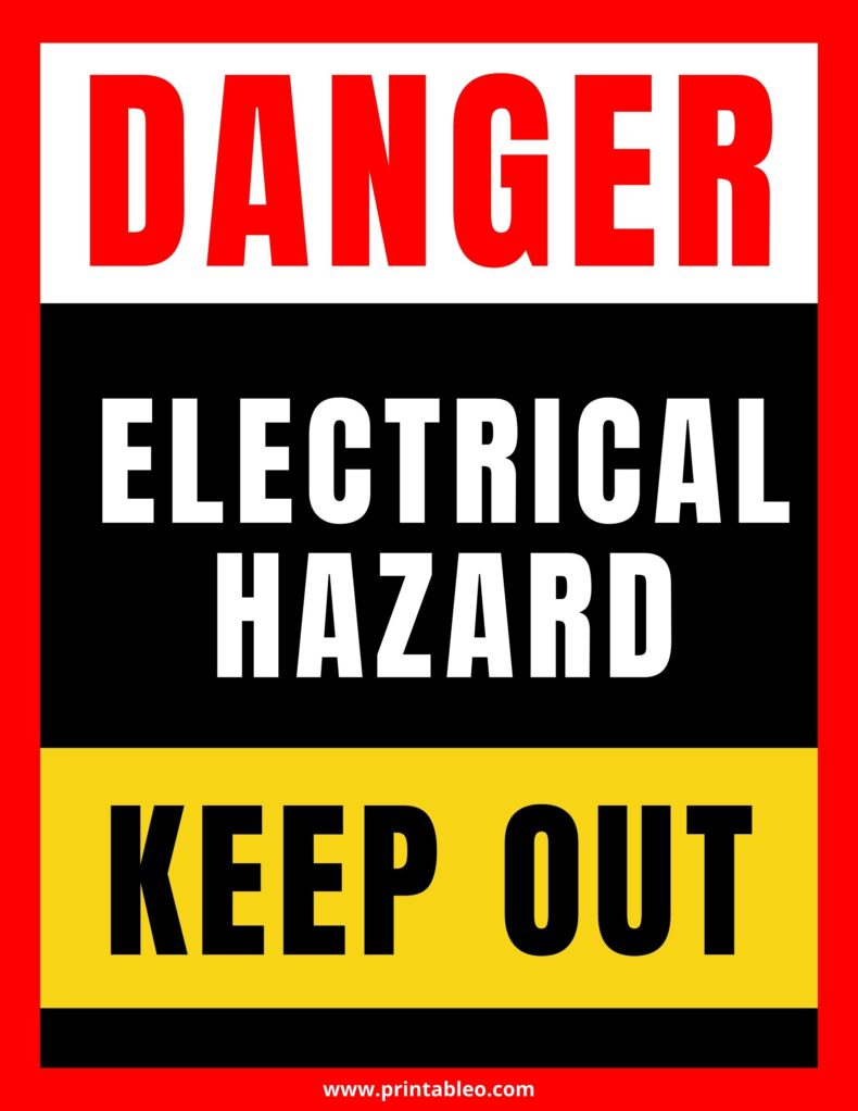 Danger Signage For Electrical