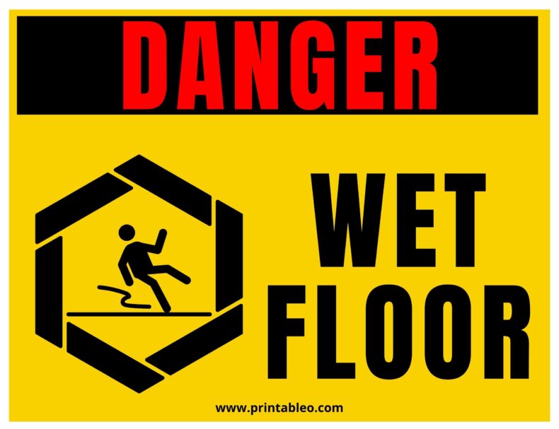 Danger Wet Floor Sign