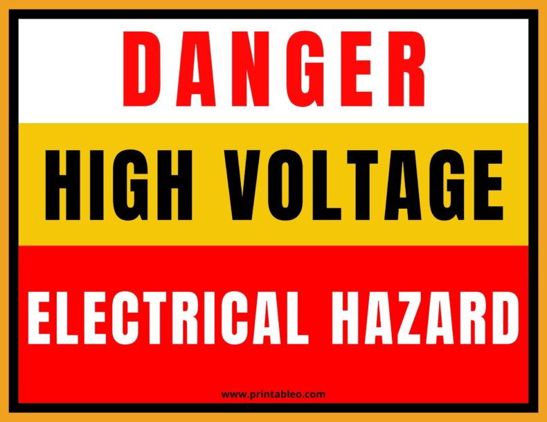Electrical Danger Sign PDF