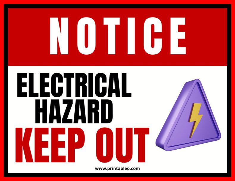 Electrical Danger Sign Sample