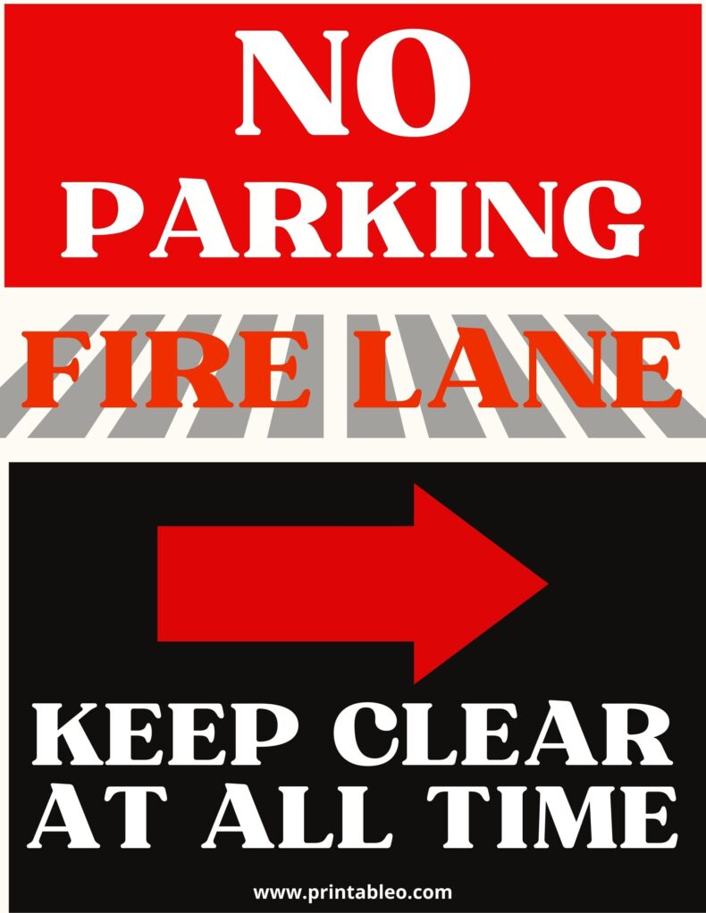 Fire Lane Signs – No Parking
