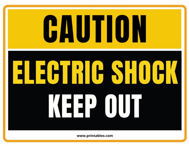Free Electrical Danger Sign