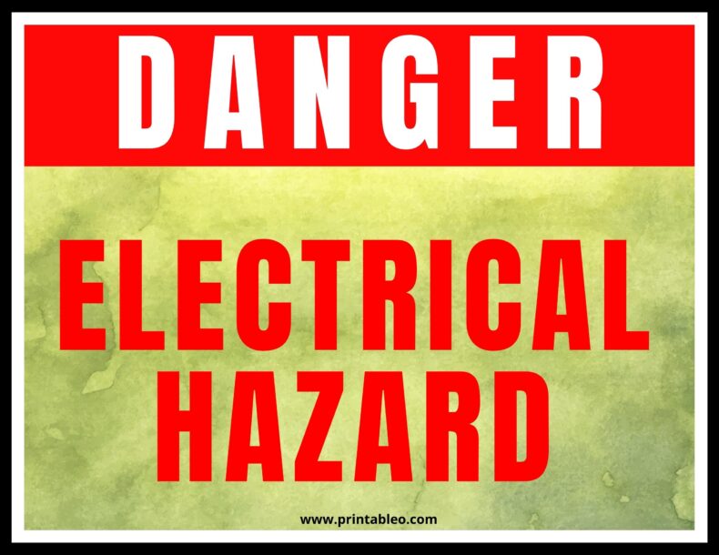 Free Electrical Danger Signs