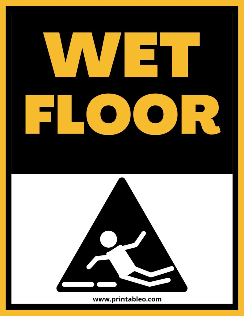 Free Wet Floor Signs