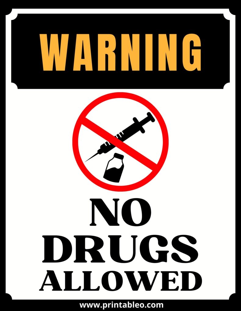 No Drugs Allowed Sign (1)