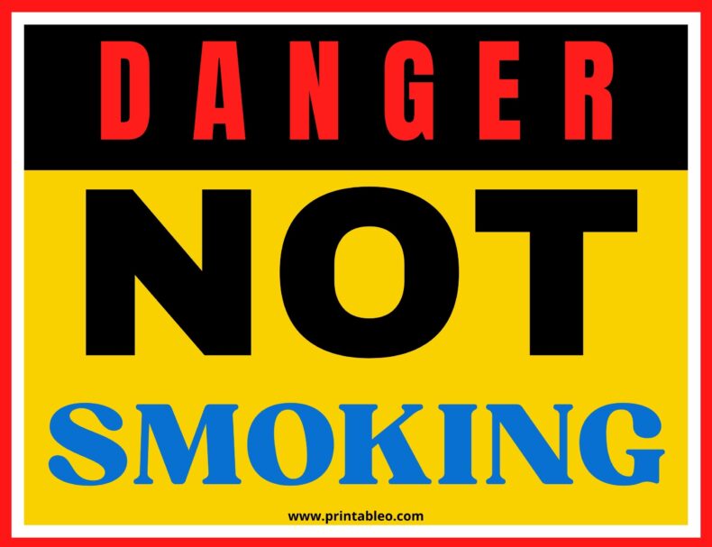 Not Smoking sign