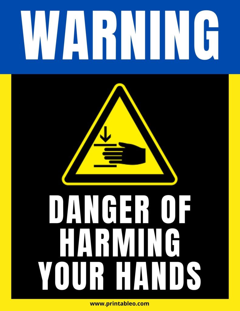 Safety Sign Warning