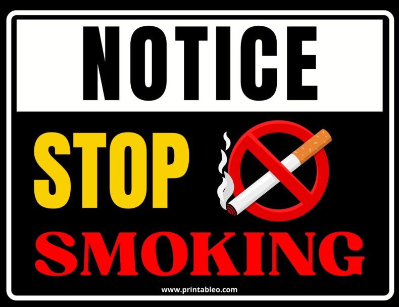 Sign To Stop Smoking
