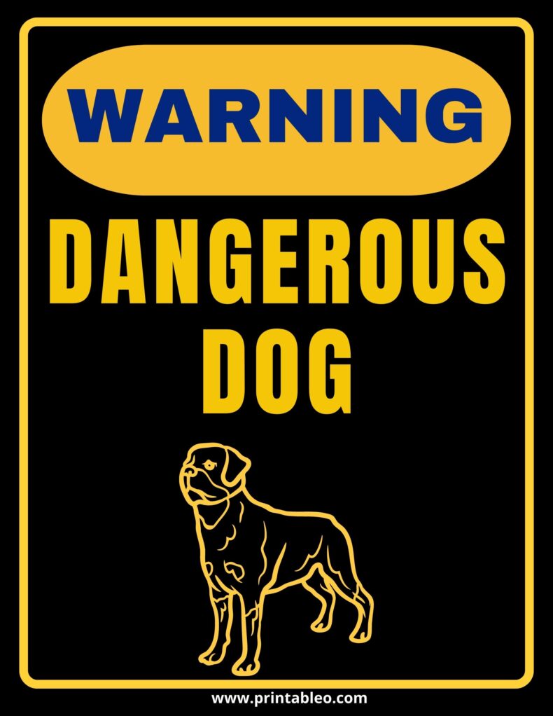 35+ Beware Of Dog Signs | Download Free Pintables