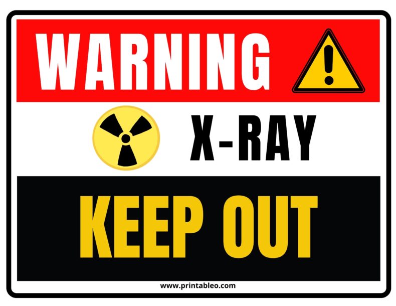 Warning Sign X-Ray - Keep Out