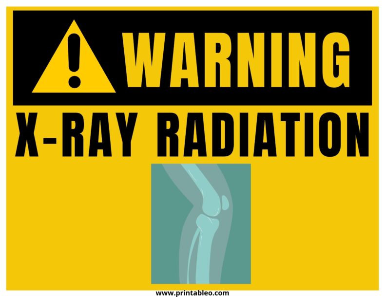Warning Sign X-Ray Radiation Sign