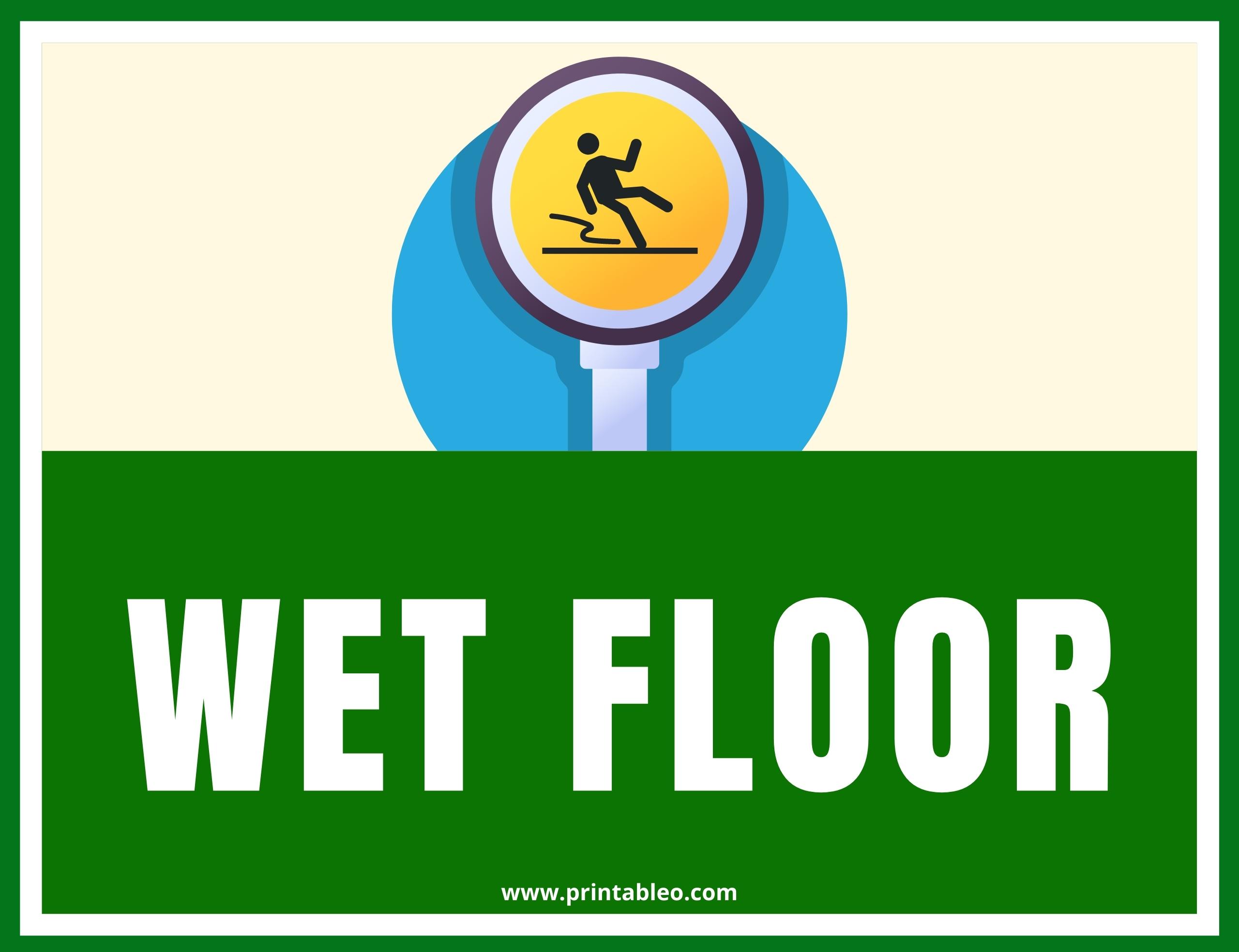 47 Printable Wet Floor Signs Free Download