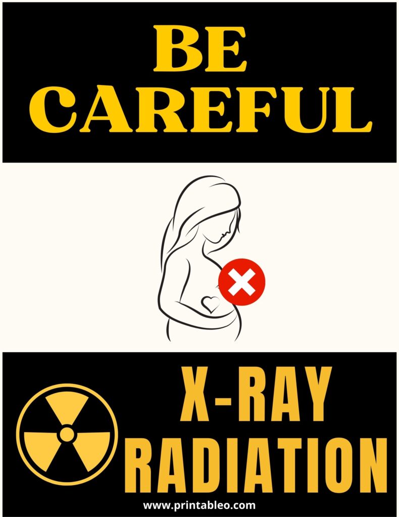 X Ray Radiation Careful Sign PDF