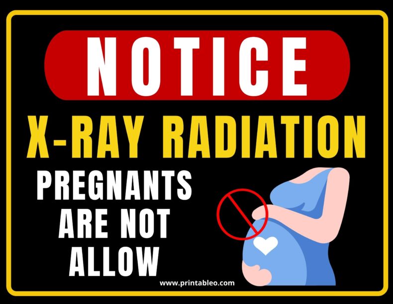 X-Ray Radiation- Pregnant Are Not Allow