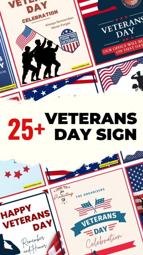 25+ Veterans Day Sign