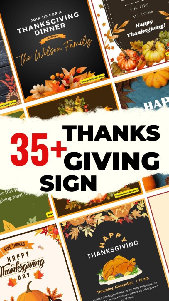 Thanks Giving Sign