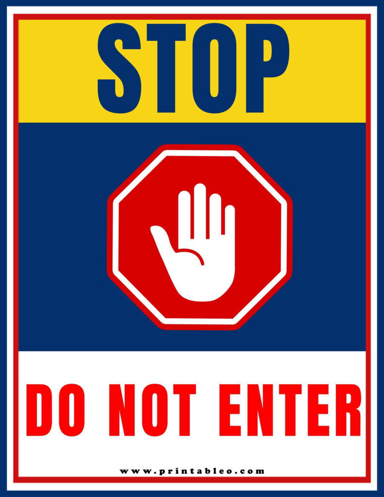Do Not Enter Stop Sign