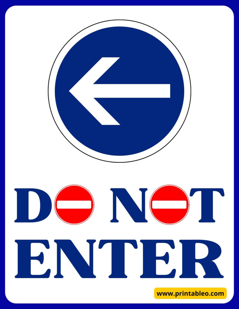 Do Not Enter Traffic Sign