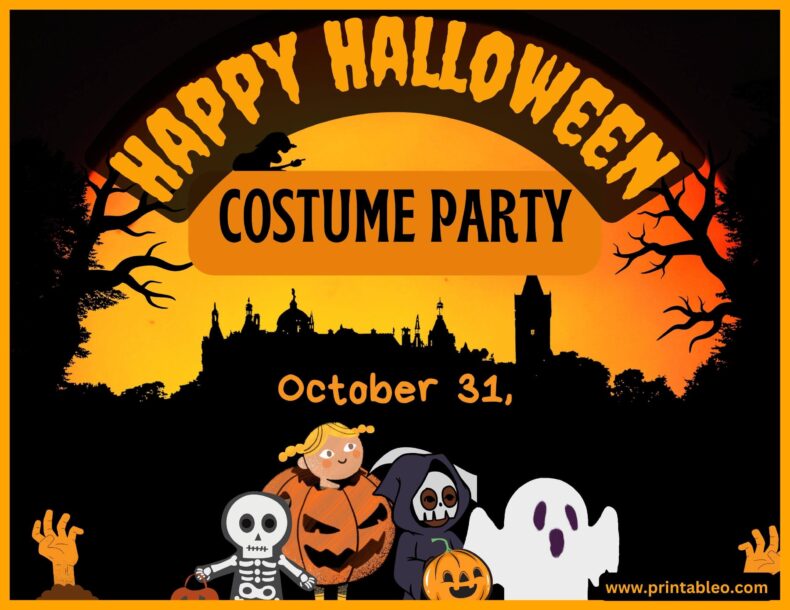 Halloween Costume Party Sign