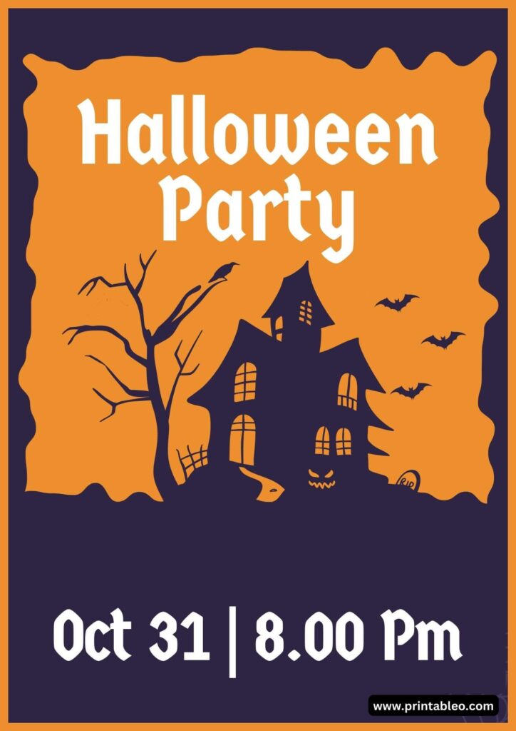 Halloween Party Time Signs