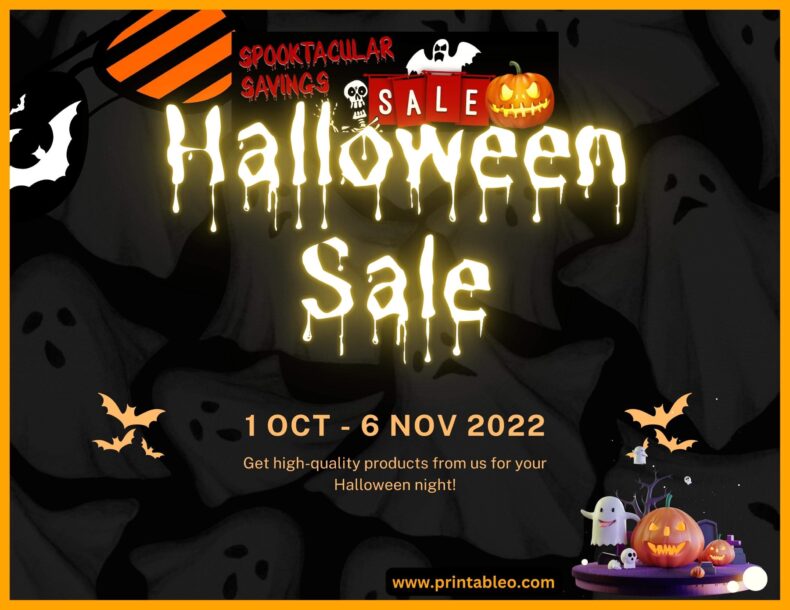 Happy Halloween Sale Sign