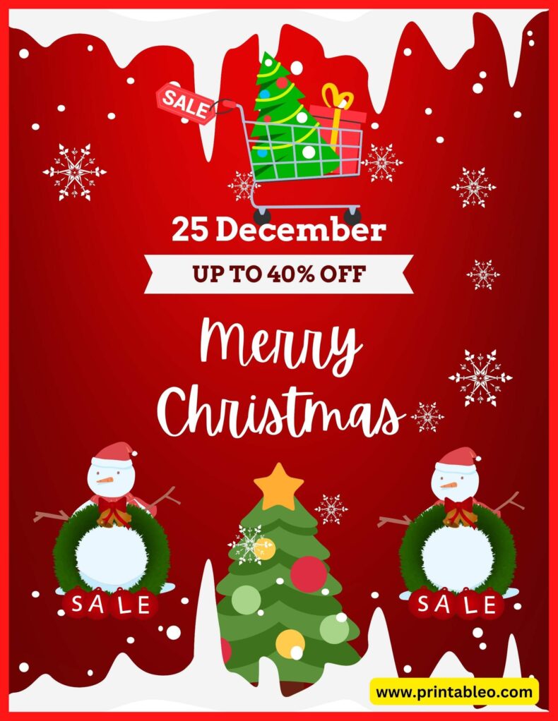 Merry Christmas Sale Signs