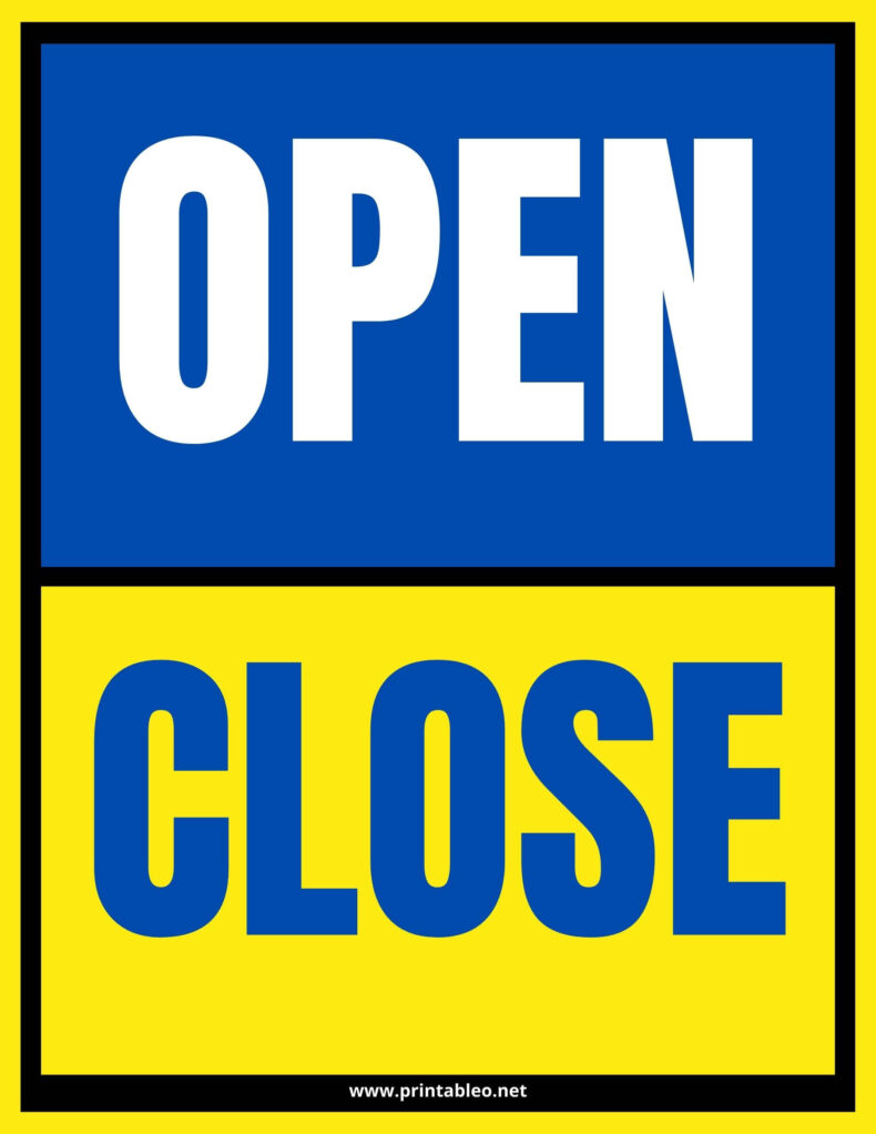 Open Close Door Sign